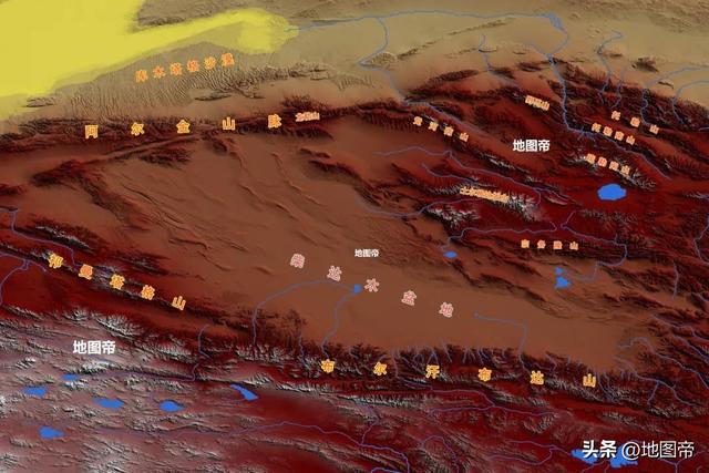 我国四大盆地】柴达木盆地食指尺寸对照表「中国最大的沙漠地图」  第7张