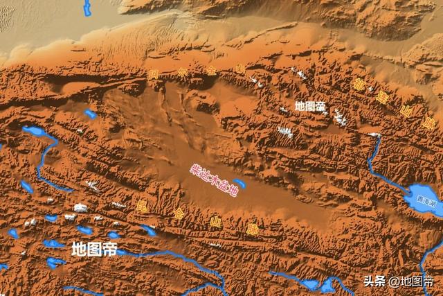 我国四大盆地】柴达木盆地食指尺寸对照表「中国最大的沙漠地图」  第6张